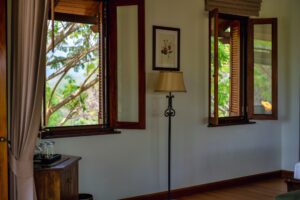 River Kwai House - Bedroom windows looking into the trees